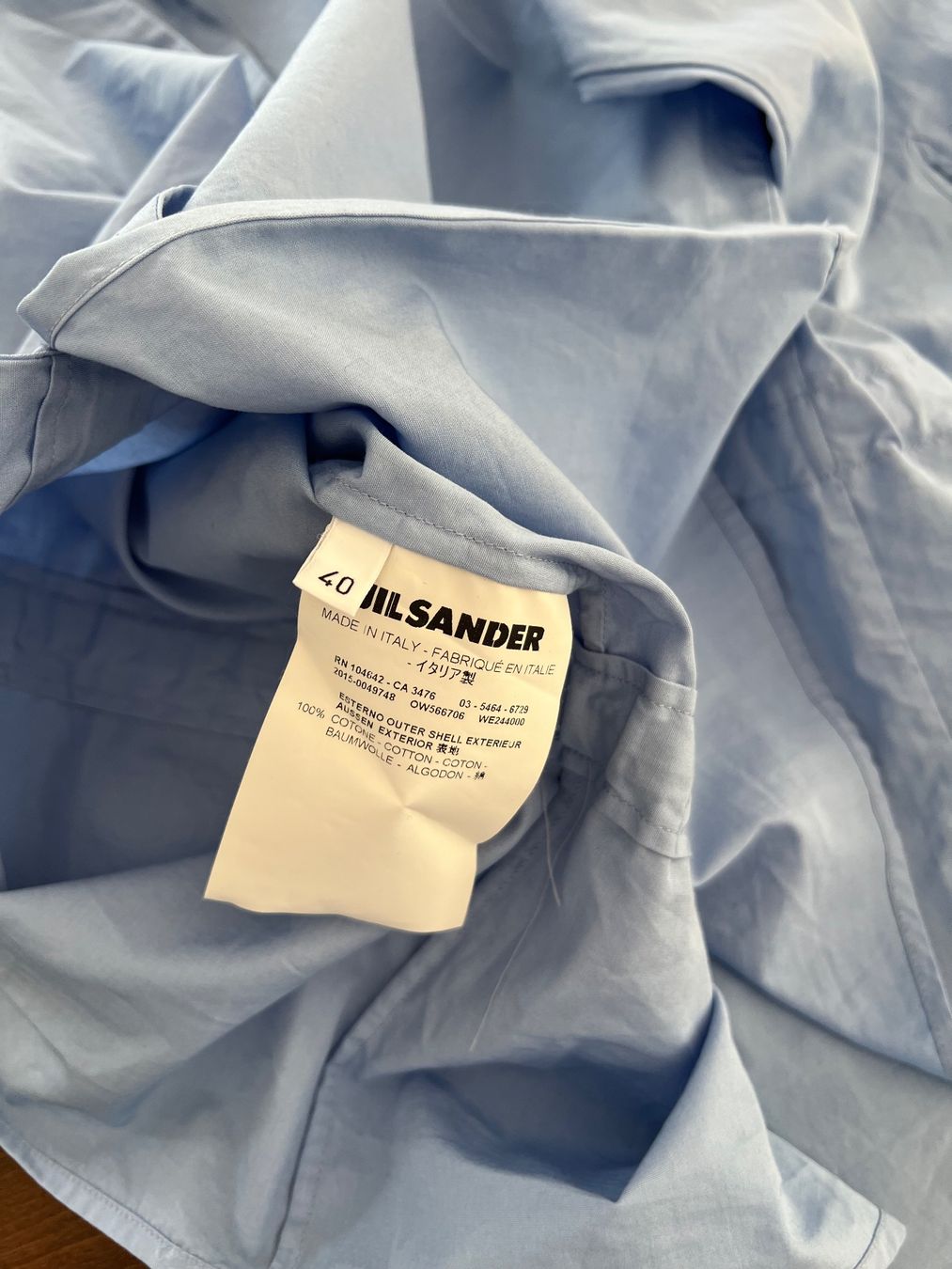 Jil Sander Blusen: Jil Sander- Bluse hellblau mit Kordelzug Gr. 40 – Gebraucht aus Ebmatingen von Mistelu 4