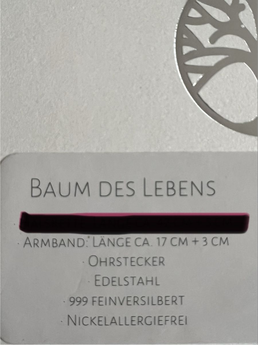 Altri gioielli: Armband & Ohrstecker LEBENSBAUM 999 feinversilbert – Nuovo (secondo la descrizione) da Kirchberg BE venduto da wimmler 1