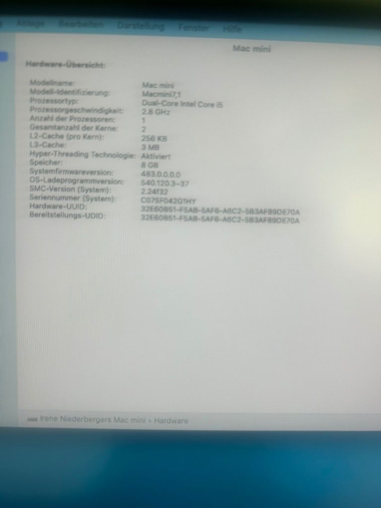 Apple PCs: Mac mini 7.1 8 GB – D'occasion à Zürich par Tm7 2