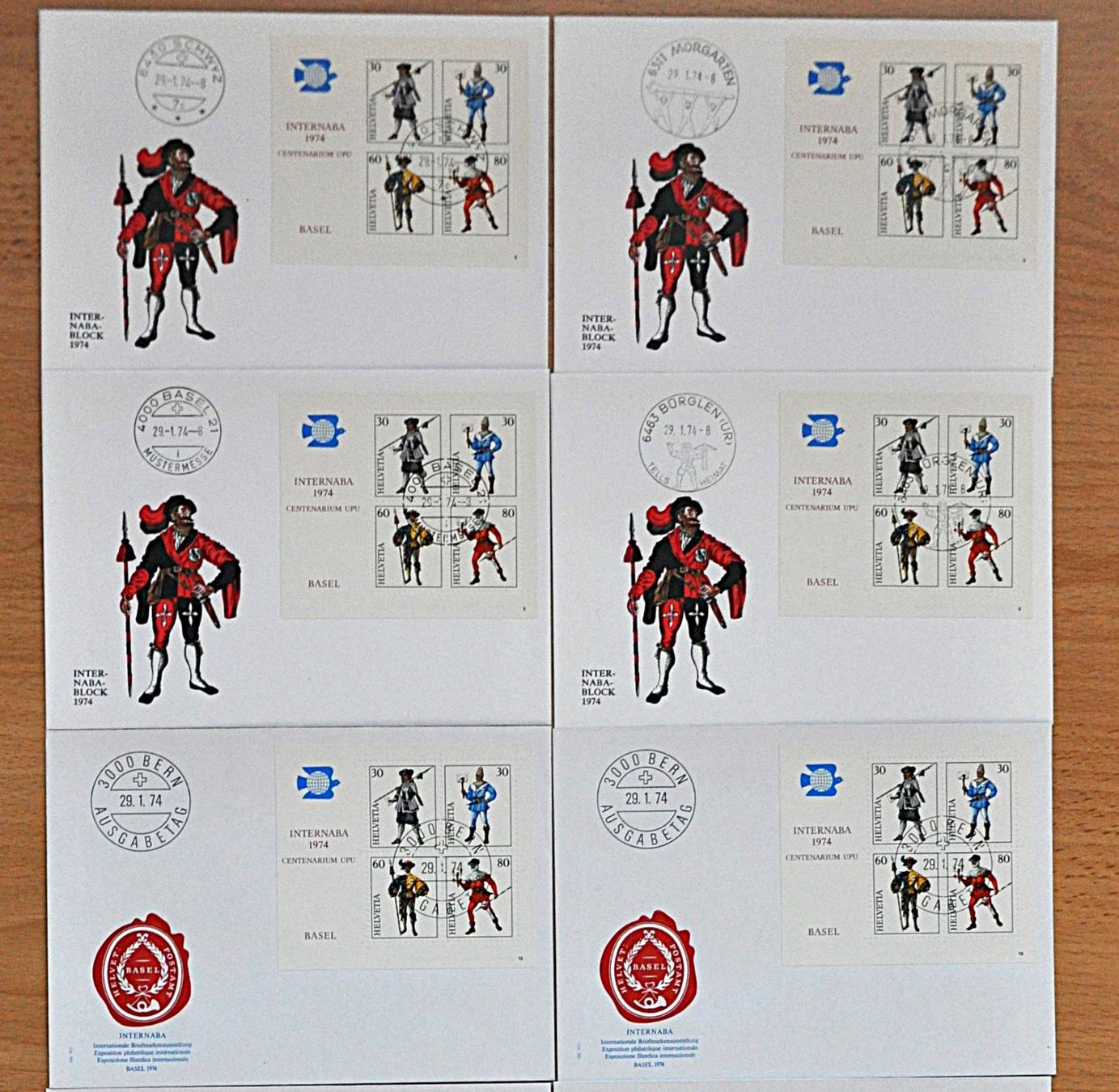 Tutti i francobolli: 11 FDC Internaba 1974 Basel – Nuovo (secondo la descrizione) da Grabs venduto da Fadenquarz 1
