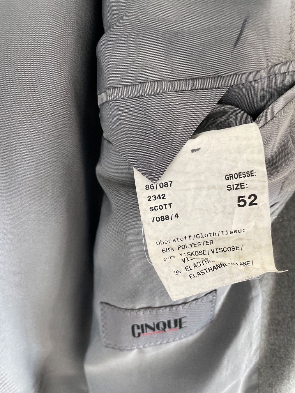 Cinque Anzüge: Anzug Cinque 52 – Gebraucht aus Olten von framos65 3