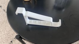 Hänge-Kleiderhalter für die Tür (weiss) – Türbreite 2 cm