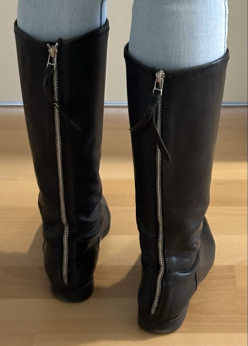 Damenschuhe: BOTTES EN CUIR NOIR 37 – Gebraucht aus Neuchâtel von m20004 1