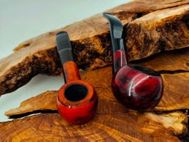 2 Pfeifen Set aus Bruyère von Kada Kone und Spitfire