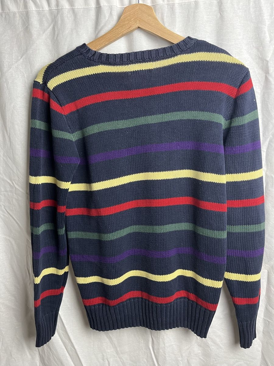 Ralph Lauren Pullover & Sweatshirts: Pull Ralph Lauren bleu à rayures vintage – Neu (gemäss Beschreibung) aus Les Avanchets von ldn.shop 3