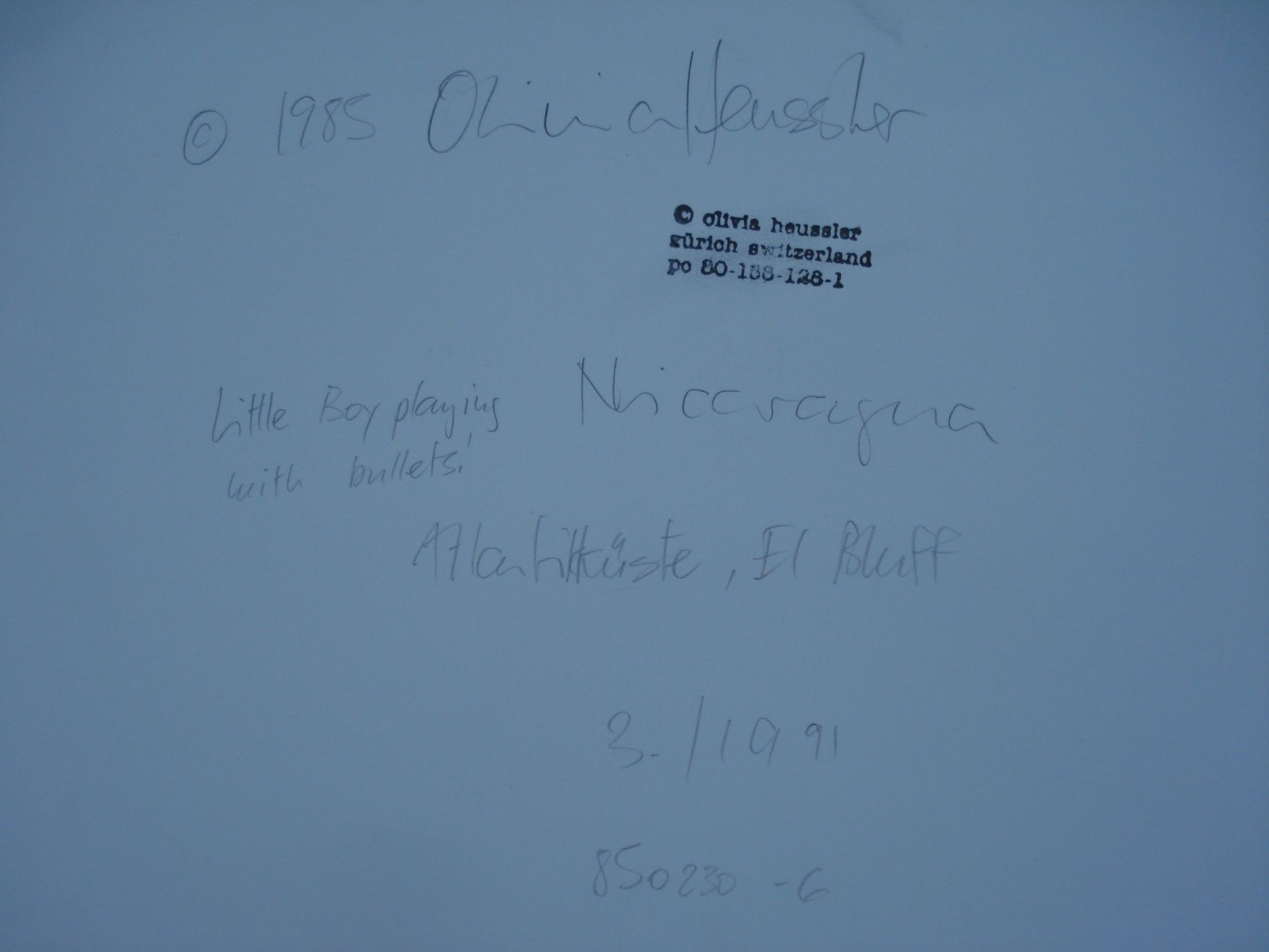 Foto & Immagini: Olivia Heussler geb. 1957 – Usato da Basel venduto da art.basel 4