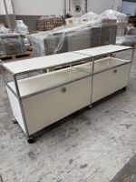 USM Haller TV Sideboard Reinweiss 2x2 auf Rollen
