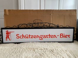Original Schützengarten Leuchtreklame NOS | unbenutzt