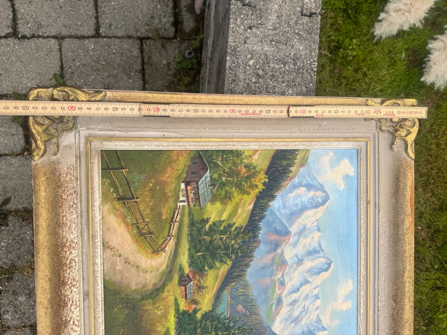 Gemälde: Wunderschönes Ölgemälde - Berglandschaft mit See! – Gebraucht aus Seuzach von kaufes8 4