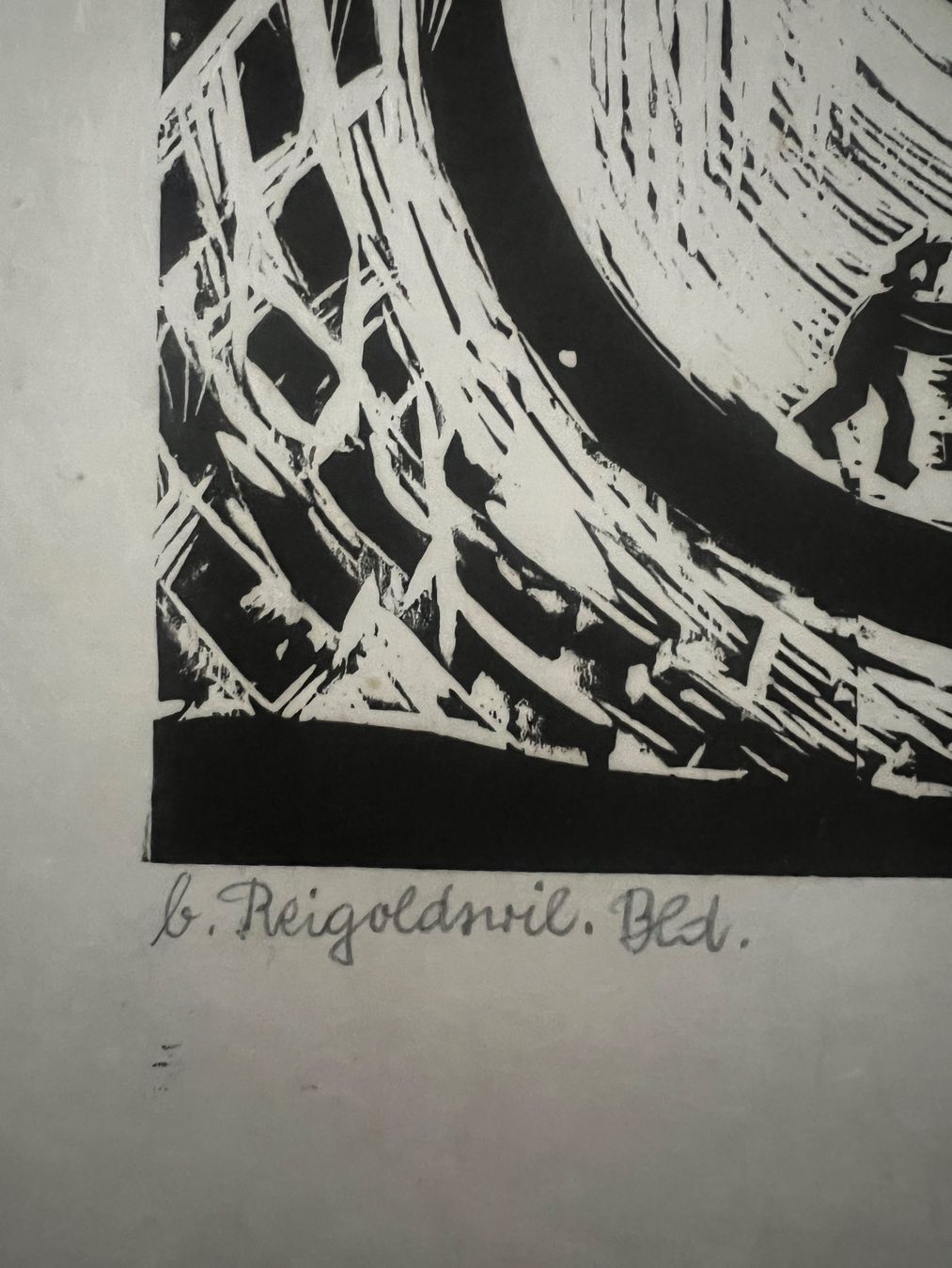 Xilografie: Walter Eglin, handsigniert – Usato da Rain venduto da Pic-Ass 3