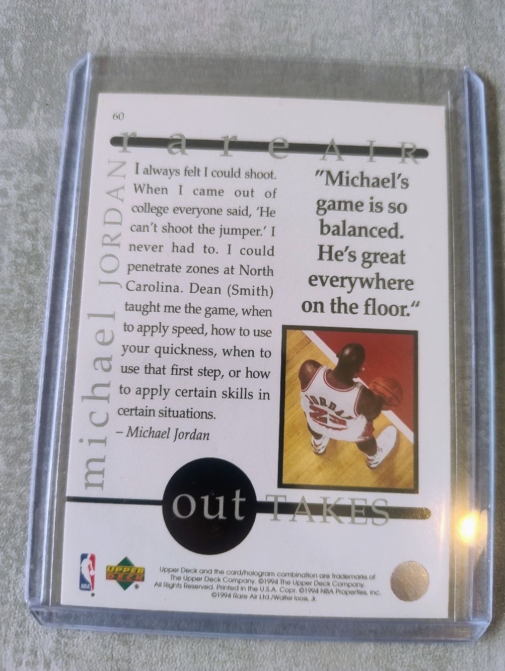 Nba Carte collezionabili: NBA Upper deck Rare Air Michael Jordan #60 – Nuovo (secondo la descrizione) da Martigny venduto da jul_7s5x 1