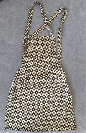 Party 21 Braun-Beiges Kleid mit geometrischem Muster Gr 36