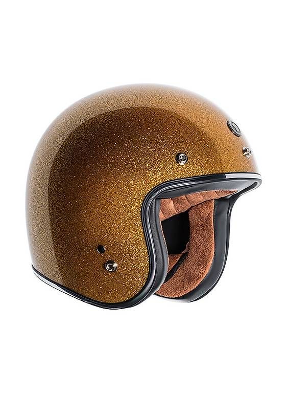 Caschi & visiere: TORC T-50 Jethelm Mega Flake Gold NEU – Usato da Altnau venduto da stormridermc 2