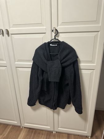 Zara Strickjacke Oversize Grau Gr. L - Must-Have!