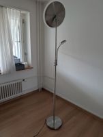 LED-Stehlampe Silber mit Fernbedienung