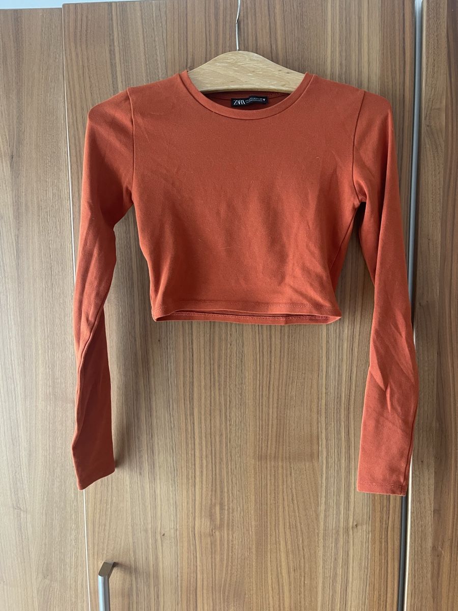 Zara Top: Zara Crop Top, Langarm, Gr S – Nuovo (secondo la descrizione) da Horgen venduto da Ed0