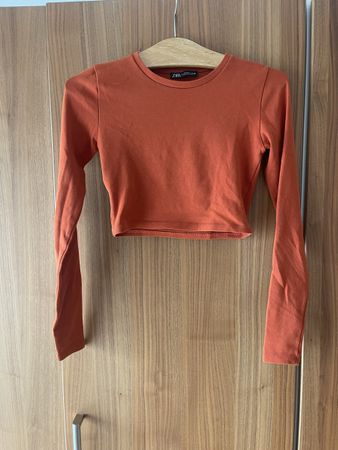 Zara Crop Top, Langarm, Gr S