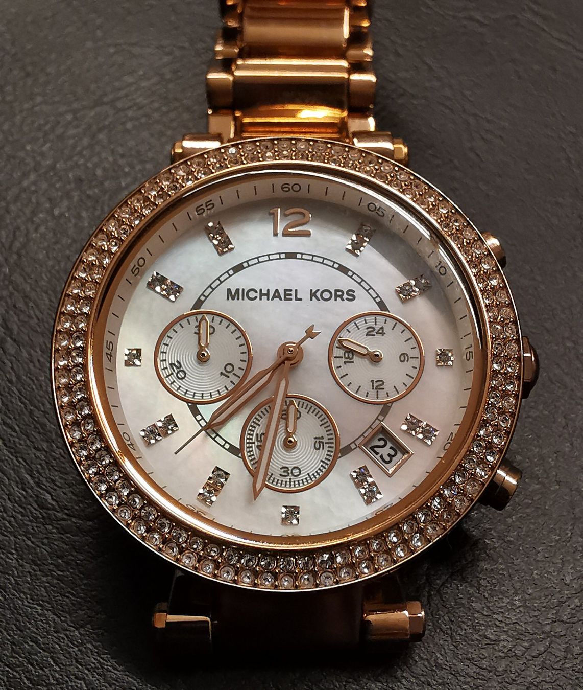 Michael Kors Orologi: Michael Kors Damen Uhr Chronograph Rose – Usato da Horgen venduto da Toscanafan