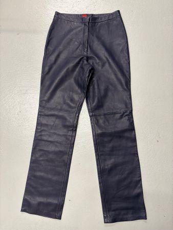 Olsen Lederhose, Gr. 36, dunkelblau Hose Leder