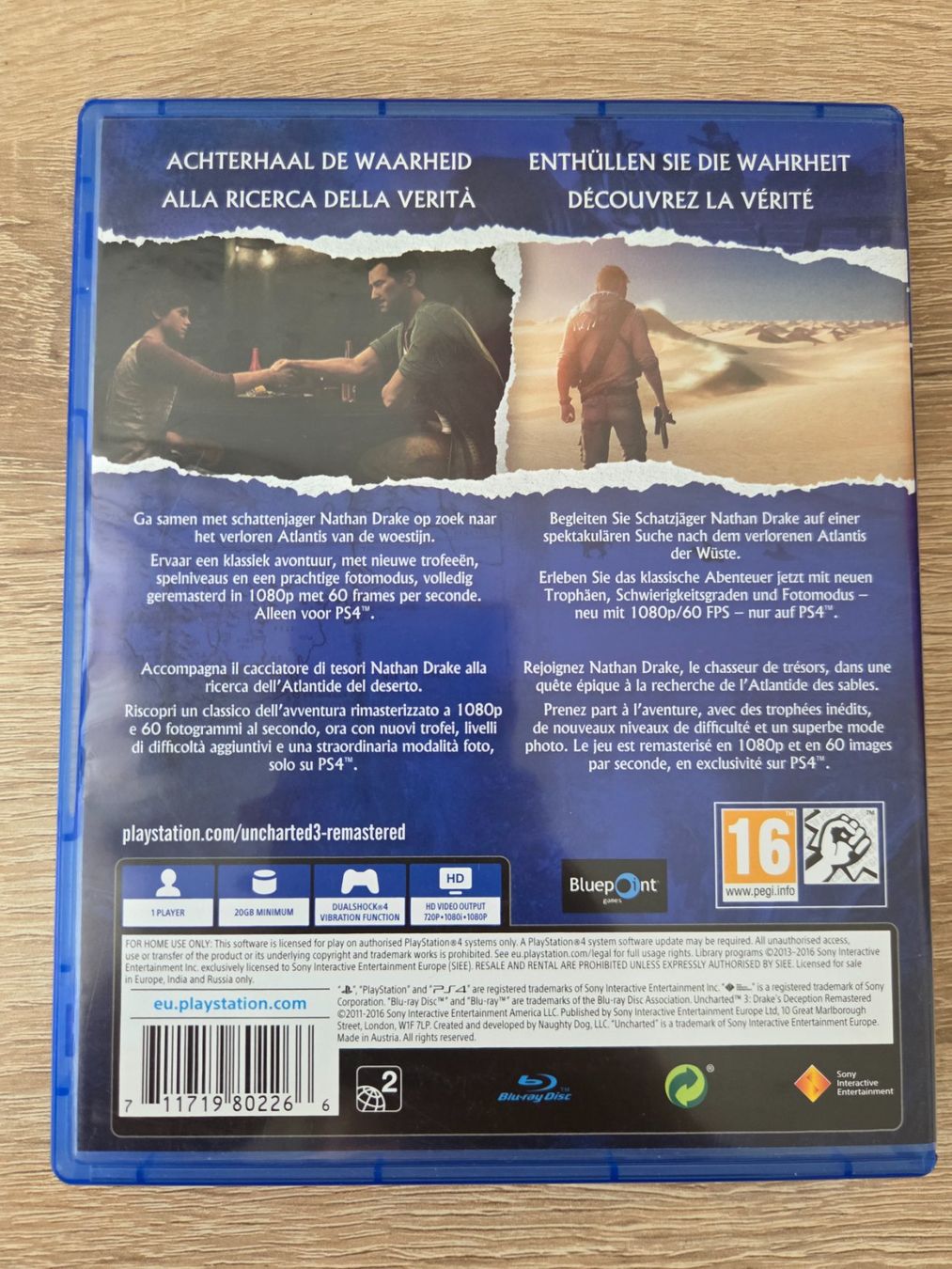 Giochi: Uncharted 3 Remastered (Multilanguage) - PS4 – Usato da Carouge GE venduto da Gasco 1