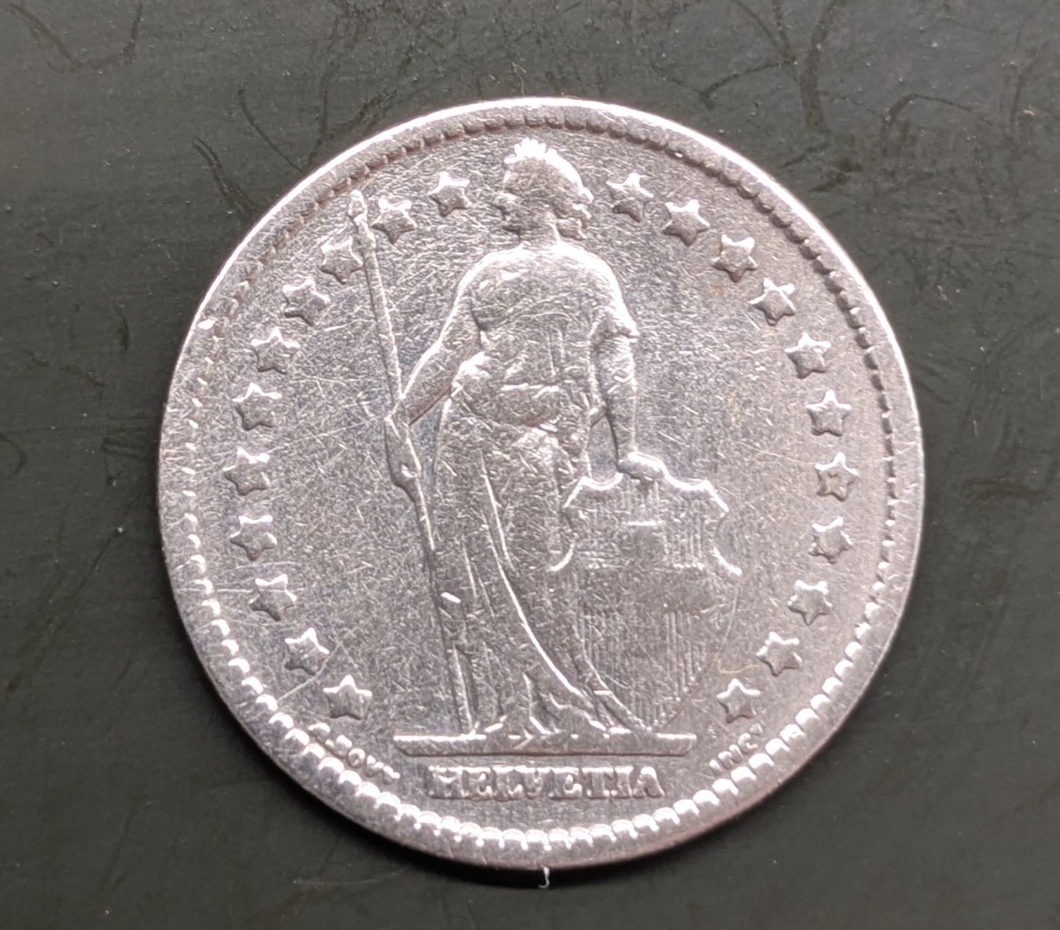 Toutes les monnaies: 1 Fr. Münze CH 1908 Silber – D'occasion à Zetzwil par Stritzi 1