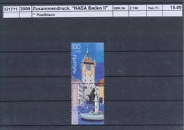 2006 Zusammendruck, "NABA Baden II", ** postfrisch