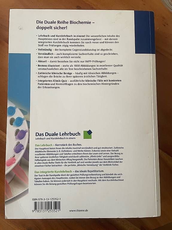 Libri: Biochemie Lehrbuch – Usato da Luzern venduto da han_2nnx 1