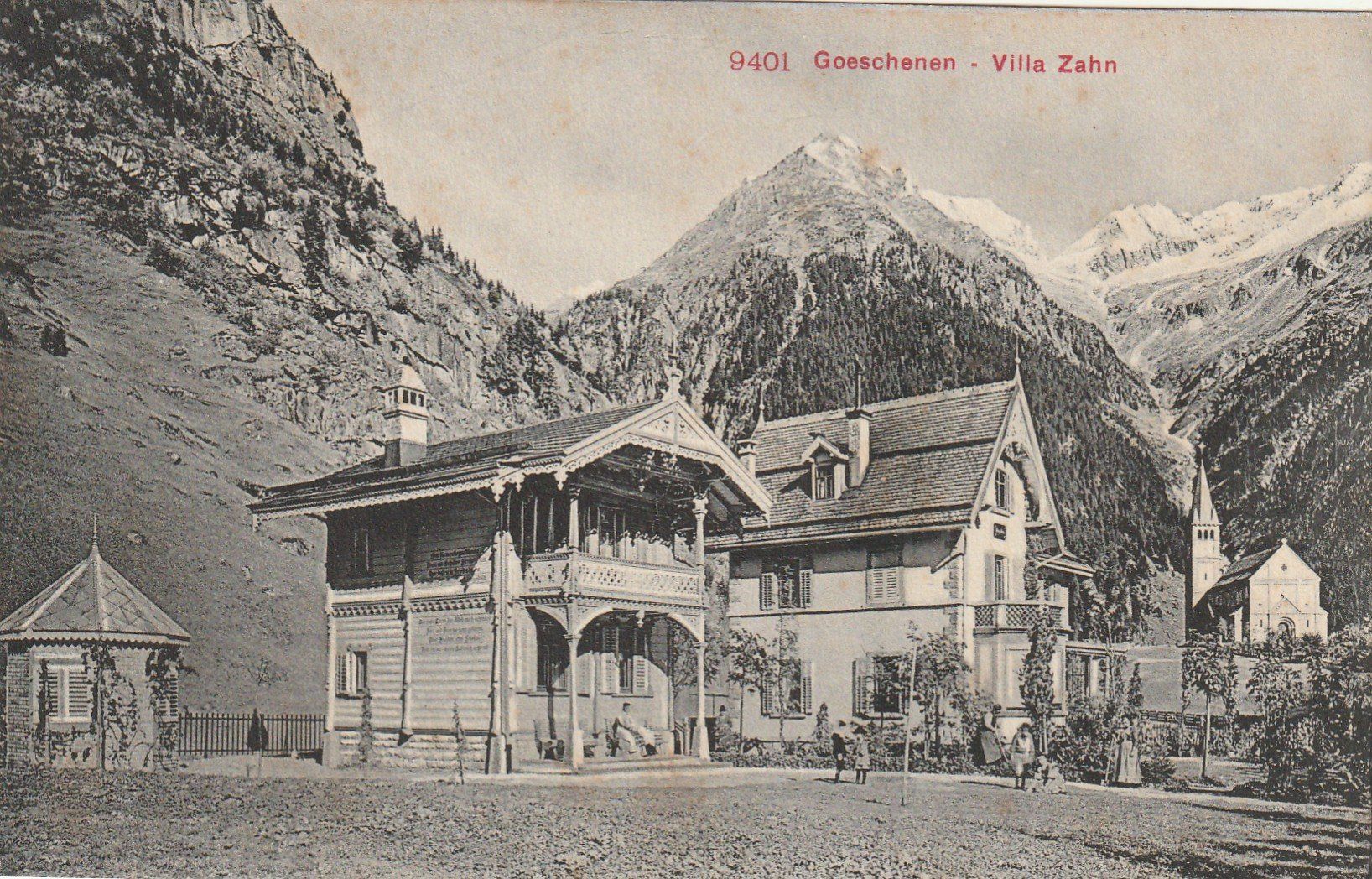 Cartoline postali: Göschenen Villa Zahn – Usato da Rorschacherberg venduto da fratovi2