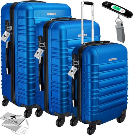 Hartschalenkoffer 3tlg Set M-L-XL blau
