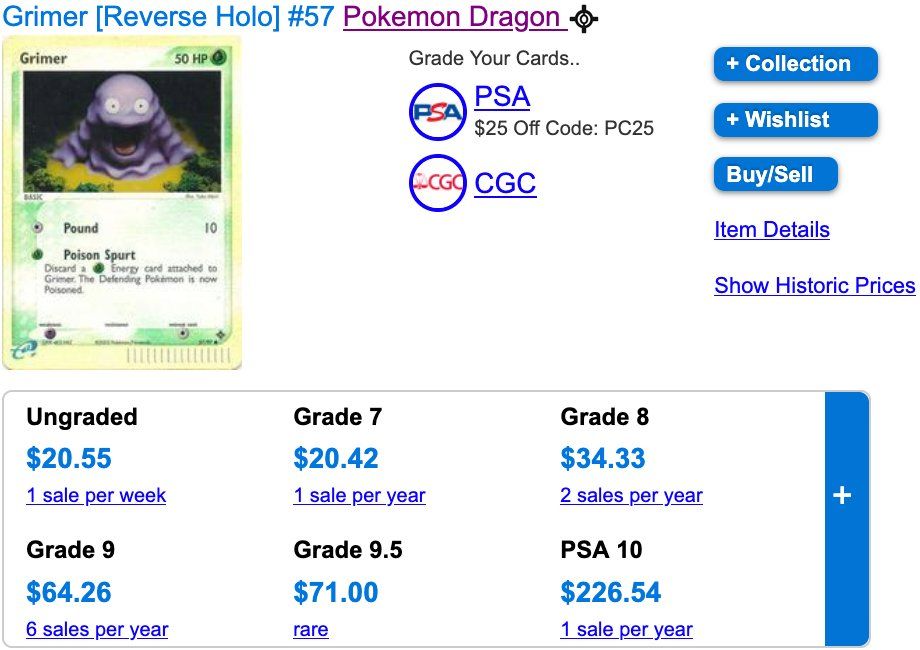 Pokémon Carte collezionabili: Grimer Reverse Holo 57 Yuka Morii – Usato da Zürich venduto da PEACECOCOON 3