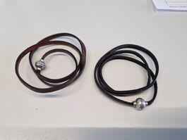 2 Armbänder mit Magnetverschluss