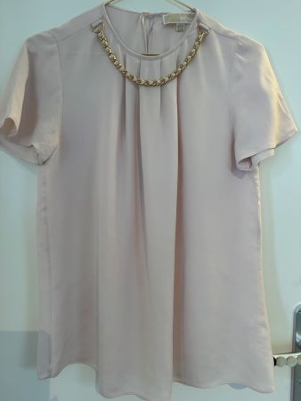 Michael Kors Bluse, Zart Rosa, XS, mit Kette