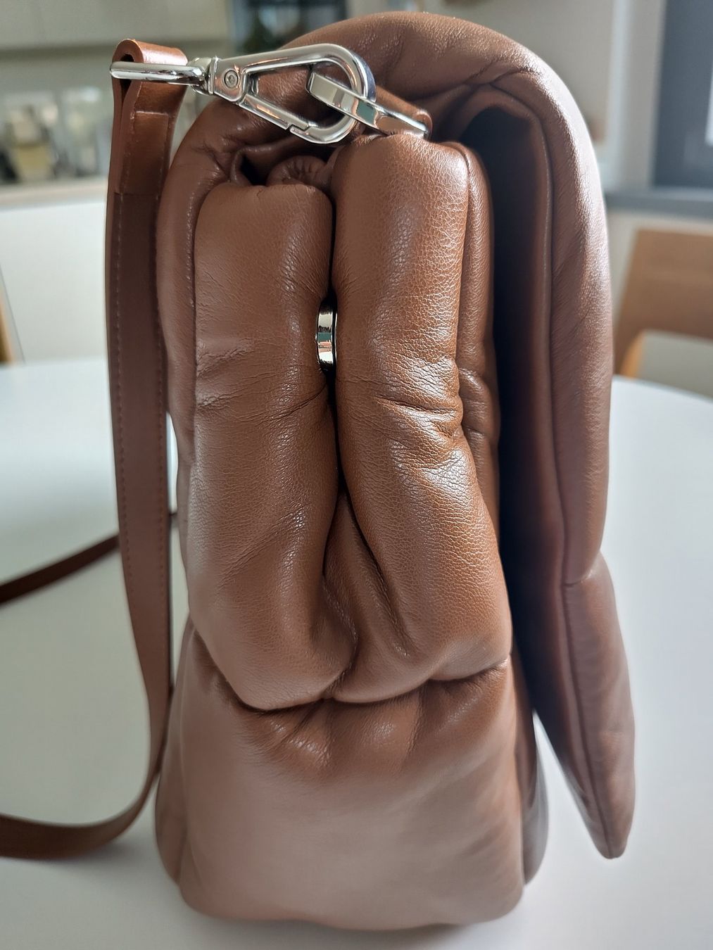 Stand Studio Borse: Gesteppte Tasche STAND STUDIO, veganes Leder, cognacfarben – Usato da Zürich venduto da ste_58hs 5