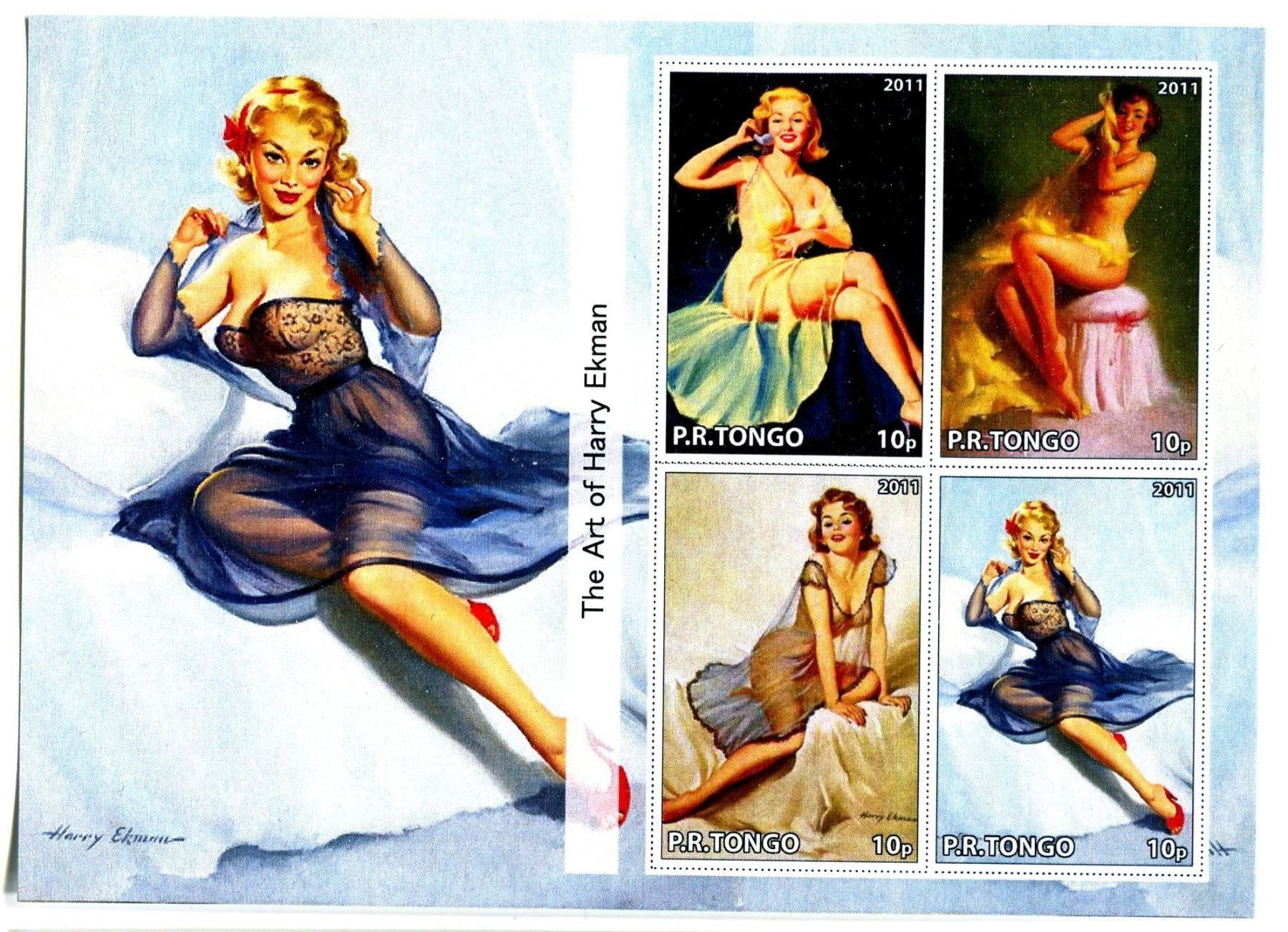 Alle Briefmarken: Block "Pin-up". Tongo – Neu und originalverpackt aus Basel von Butsch5