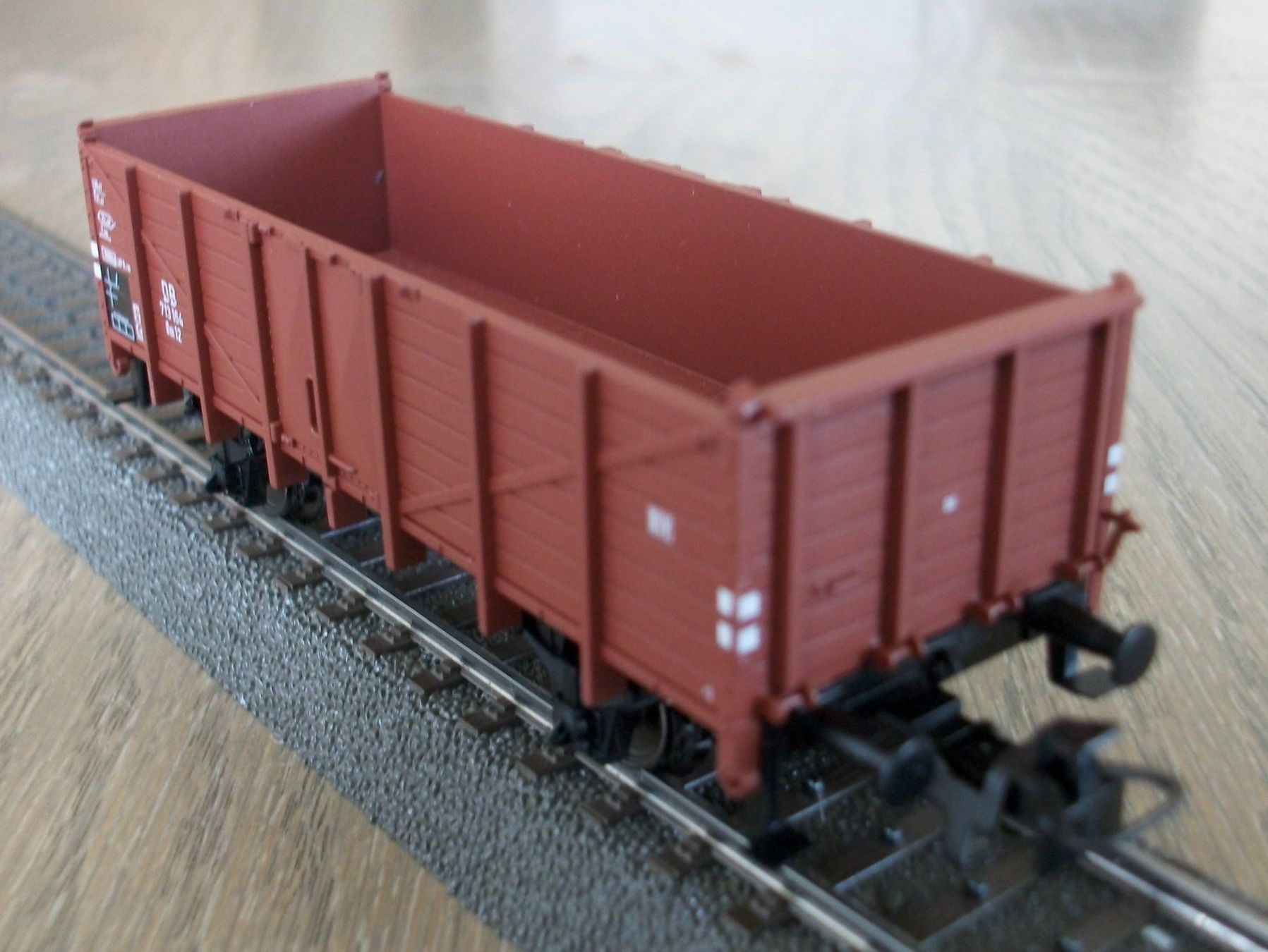 Märklin Modellini di ferrovie: brauner Hochbordwagen der DB; neu – Nuovo (secondo la descrizione) da St. Moritz venduto da Manu7500 3