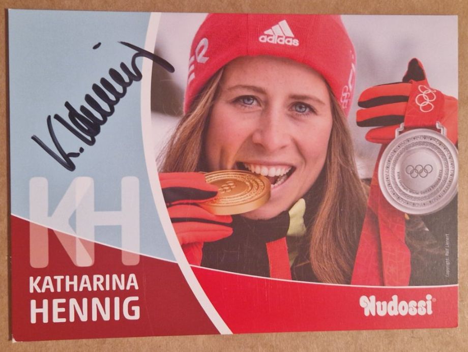 Autografi: Katharina Hennig - handsigniert – Usato da Menziken venduto da Autogramme