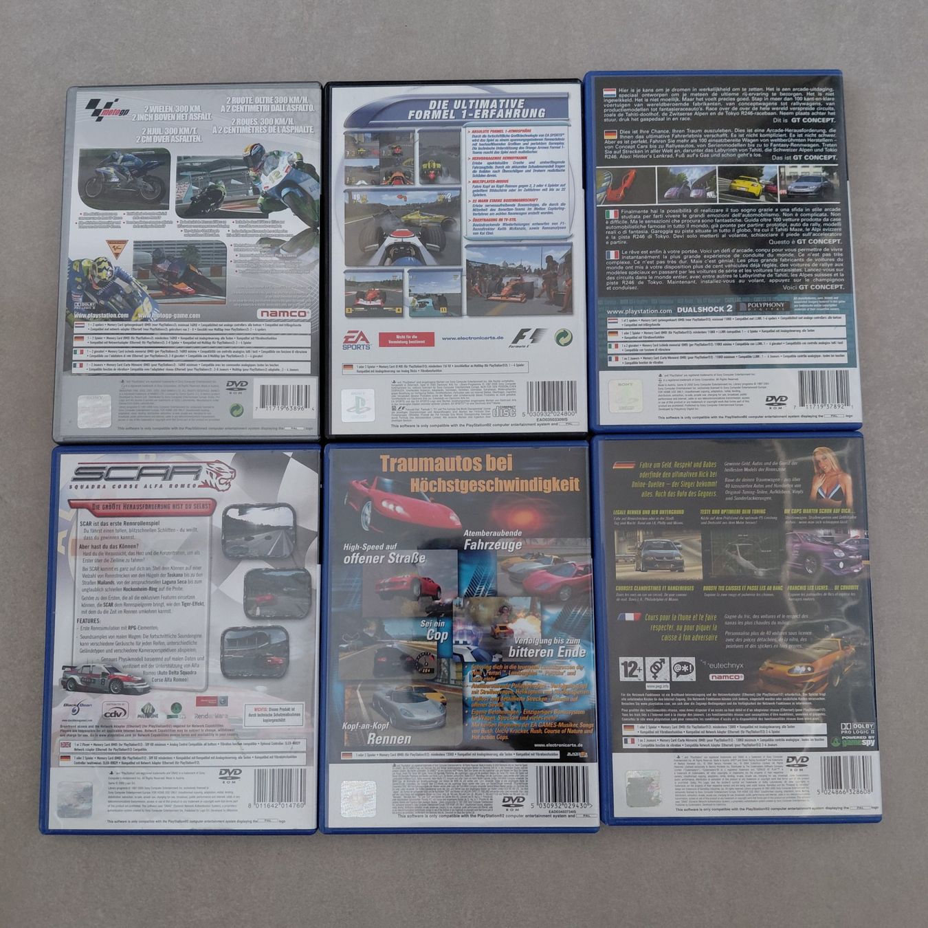 Giochi: 6x Racing Games / Playstation 2 – Usato da Uezwil venduto da -Retrogames- 1