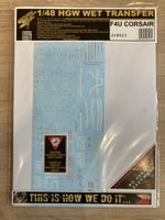 1/48 Vought Corsair HGW248023 F4U Stencils