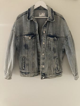 Jeansjacke Bershka Denim Grösse M Stone Washed