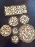 Edle Tischdecken Set - Spitze mit Blumenmuster - wie NEU!