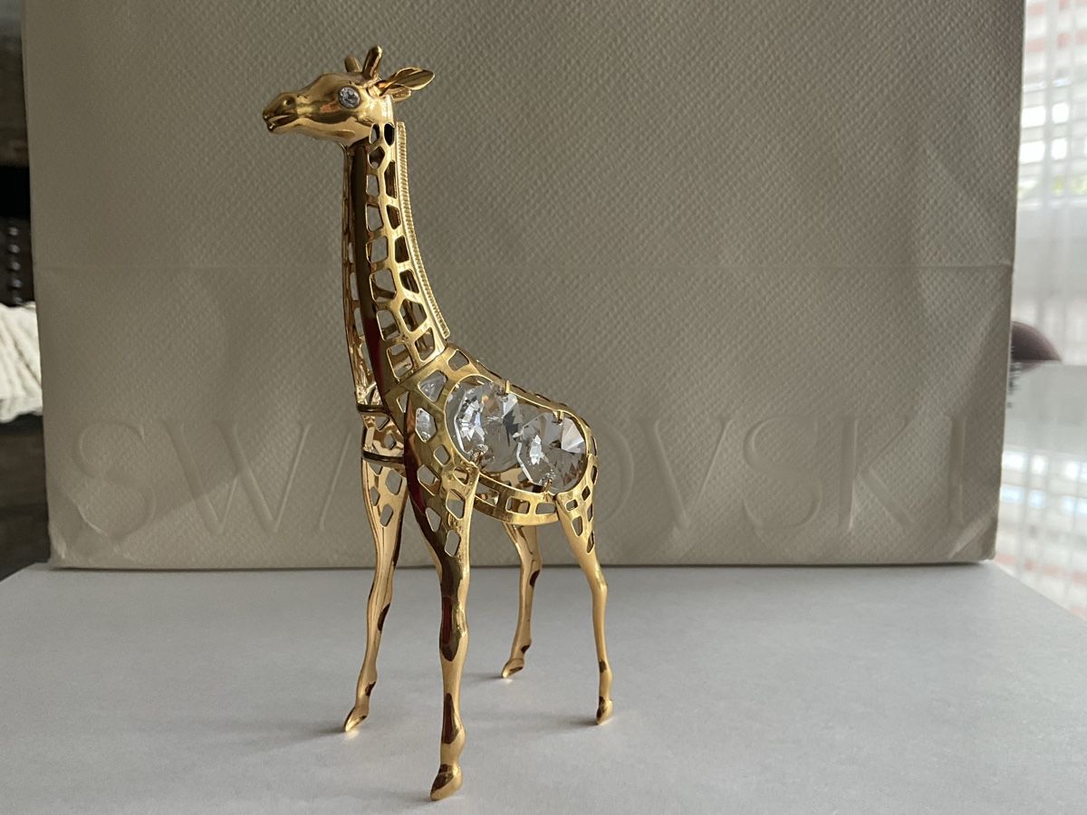 Statuette: Gold Kristall Figur Giraffe – Nuovo (secondo la descrizione) da Oberglatt ZH venduto da Multimix 1