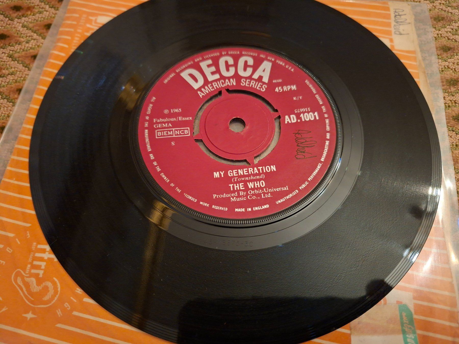 Dischi in vinile: Rare 7" - The Who - My Generation - 1965 – Usato da Bernex venduto da Wannabehasbeen01 3