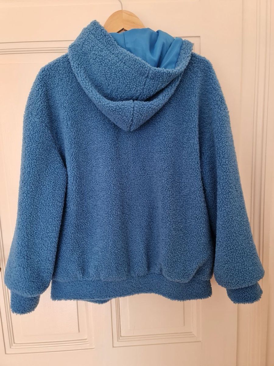 Shein Giacche: Shein Blue Teddy Jacket, Size S oversized – Nuovo (secondo la descrizione) da Genève venduto da jud_xrl8 1