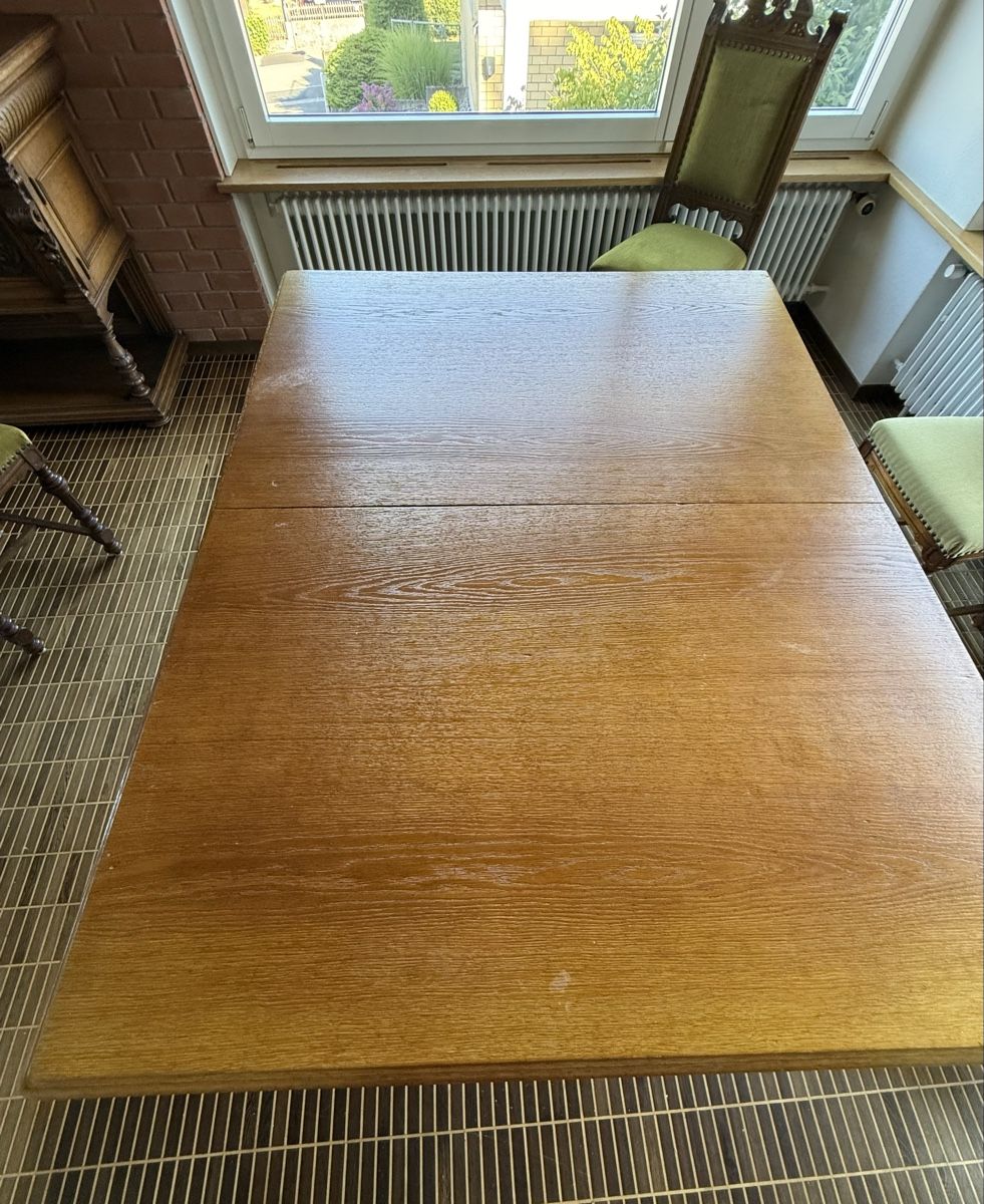 Tischset: Antique Oak Dining table and Chairs set – Gebraucht aus Reinach BL von rom_jb5y 2