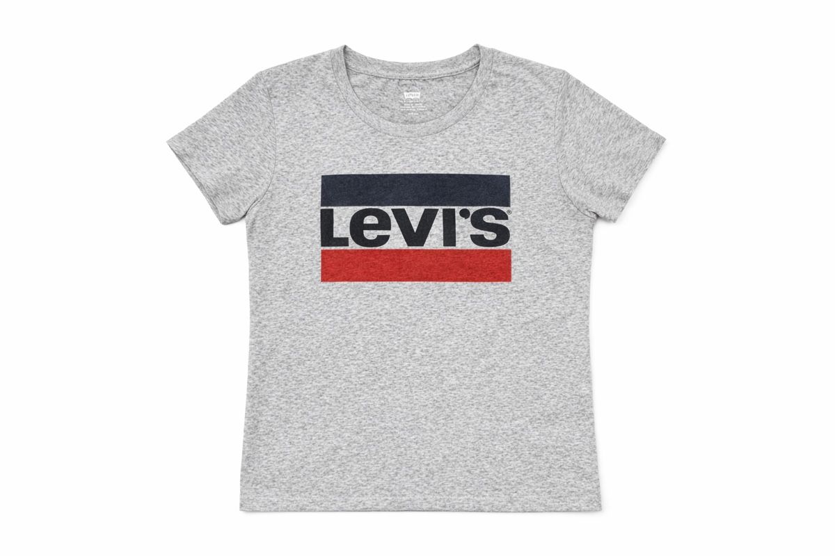 Levi's T-shirt: T-SHIRT GRIS LEVI'S LOGO COLORÉ – Nuovo (secondo la descrizione) da Lausanne venduto da KeNaChic 1