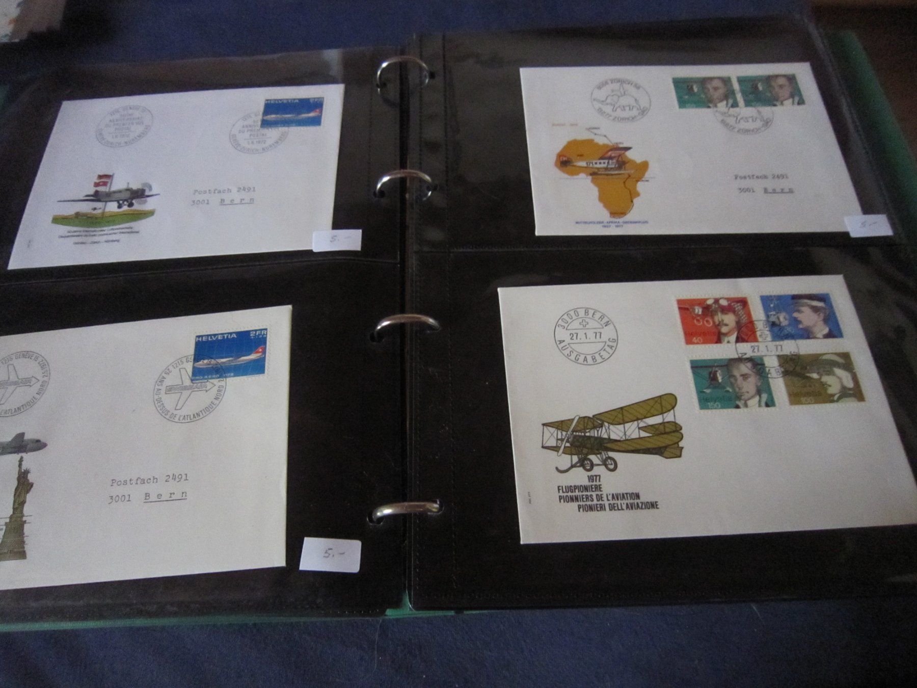 Tutti i francobolli: 1 Album mit 40 Briefe FLUGPOST – Usato da Giubiasco venduto da sal_9j6w 2