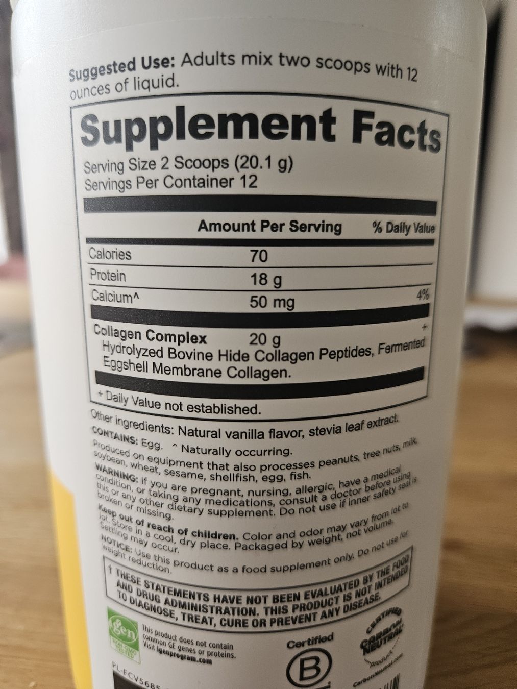 Lebensmittel & Spezialitäten: Ancient Nutrition Collagen Peptide Vanille - geöffnet – Gebraucht aus St. Gallen von Rebiili 2