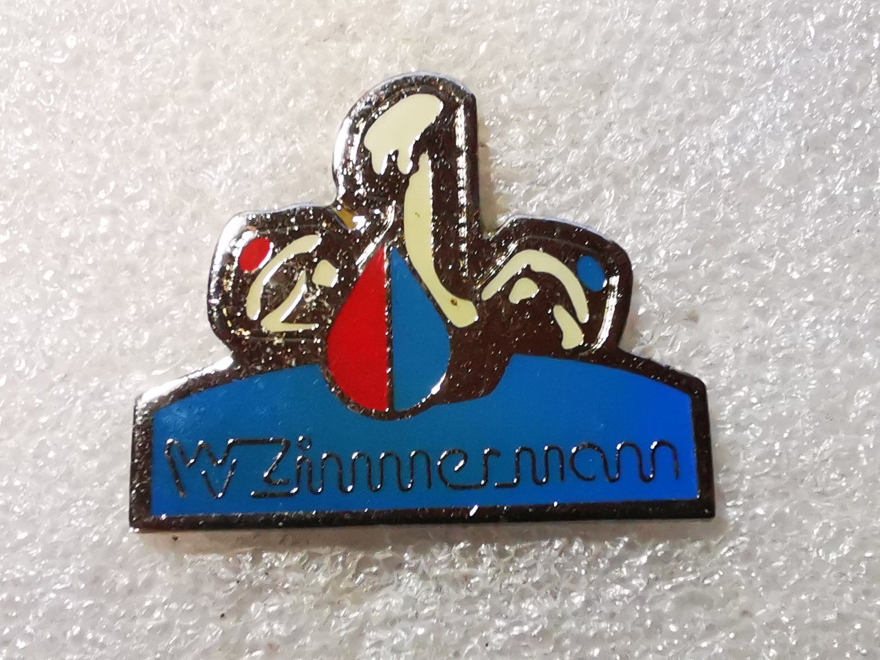 Placchette & Badge: Ansteckpin 70: W. Zimmermann – Usato da Oppligen venduto da Pin-Fall-Shop