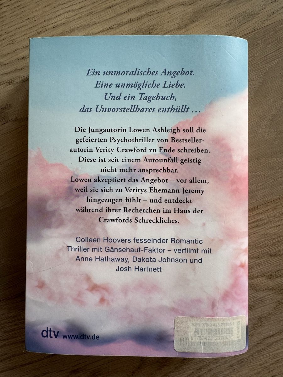 Bücher: Verity von Colleen Hoover – Gebraucht aus Jegenstorf von Chante8 2