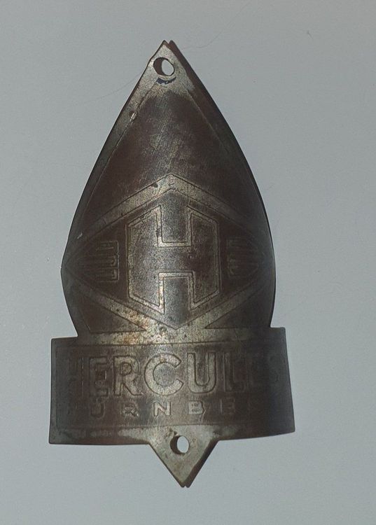 Emblème Tête Hercules Pour Vélo Vintage - Pièce De Collection Années 1960 - 1.5x1.5 Pouces